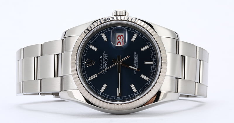 Rolex Datejust 116234 Blue Dial with Steel Oyster