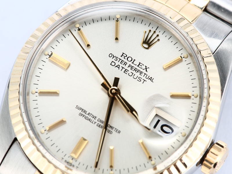 Rolex Datejust 16013 Silver Index Dial