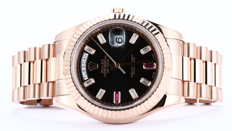 Rolex Day-Date II 218235 Diamond & Ruby Dial