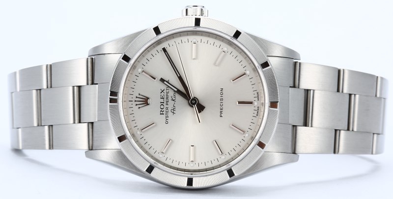 Rolex Air-King 14010 Silver Index Dial