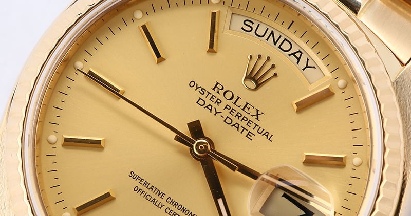 Rolex President 18038 Champagne Dial 36MM Day-Date