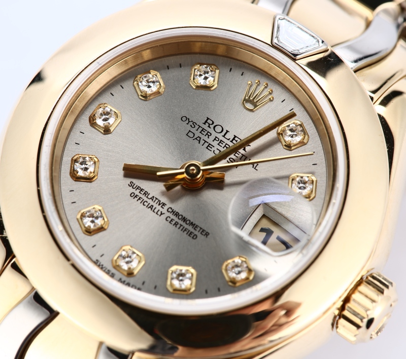 Rolex Pearlmaster 69328 White and Yellow Gold