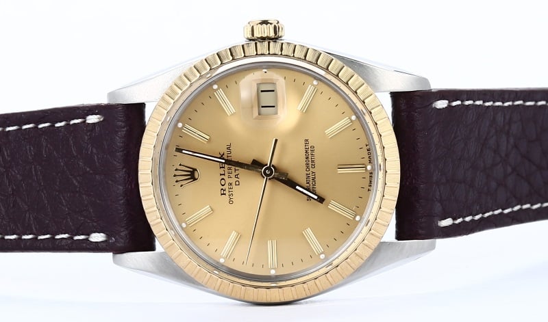 Rolex Date 15053 Leather Strap