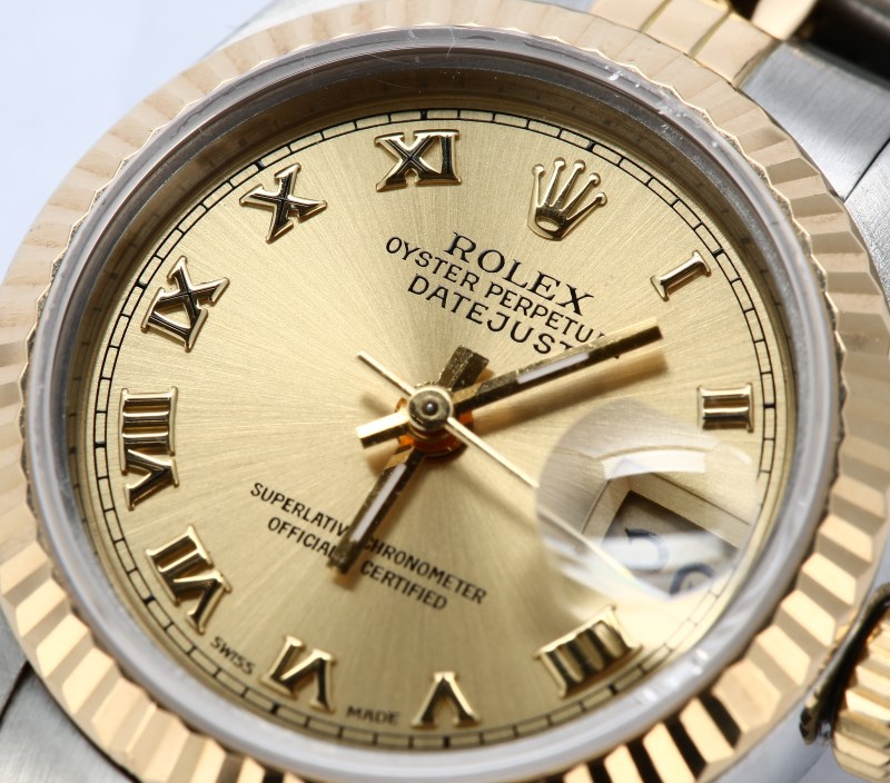 Ladies Rolex Datejust 69173 Roman Dial 100% Authentic