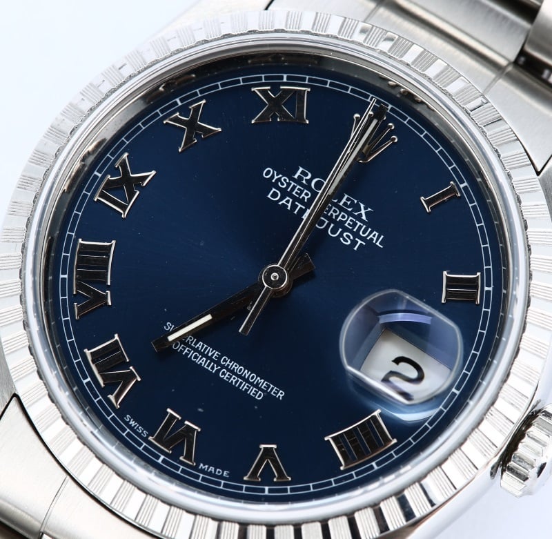 Rolex Datejust 16220 Blue Roman