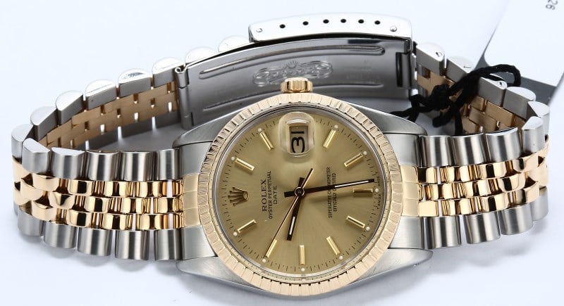 Rolex Date 15053 Champagne