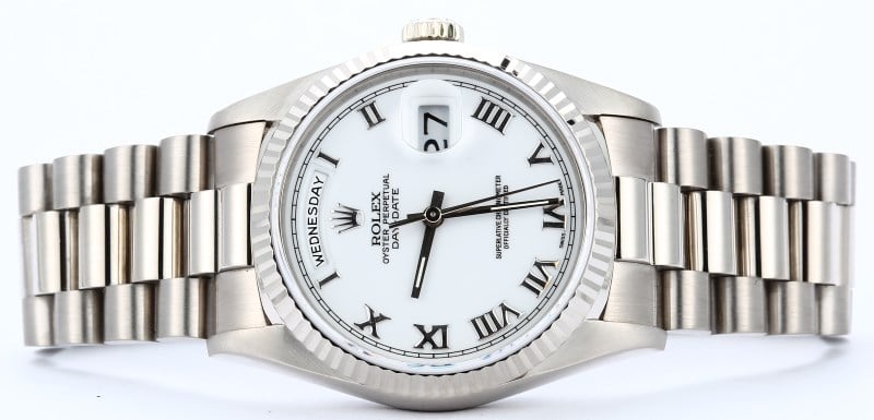 Rolex President 18239 White Gold