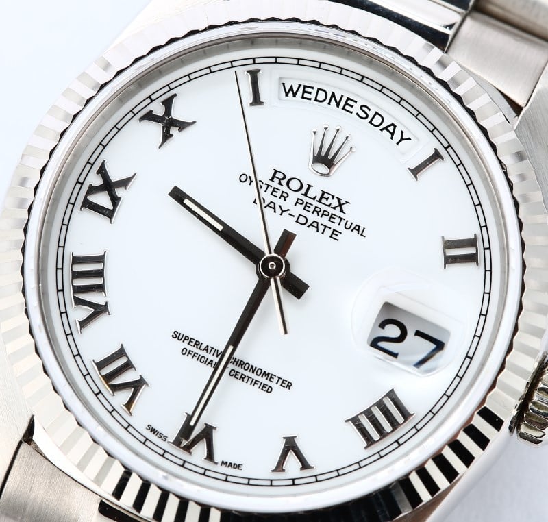 Rolex President 18239 White Gold