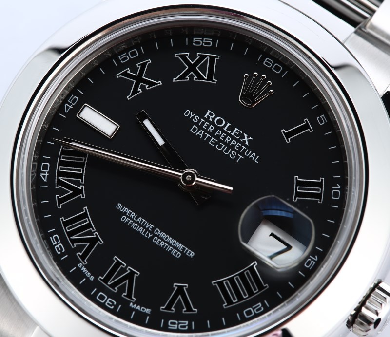 Rolex Datejust 116300 Black Roman Dial