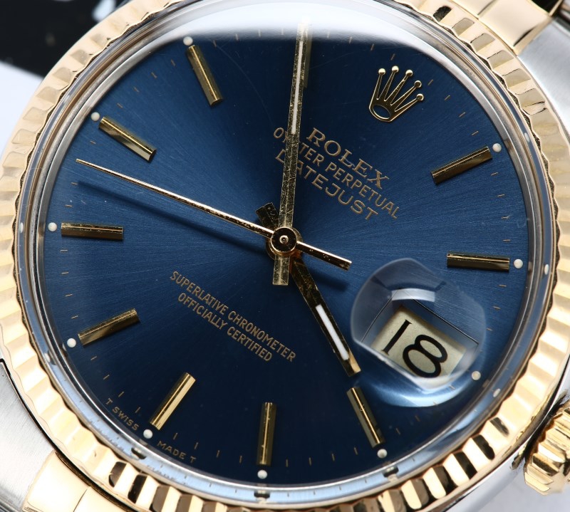 Rolex Datejust 16013 Blue Certified Authentic