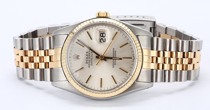 Used Rolex Datejust 16013 Silver Dial