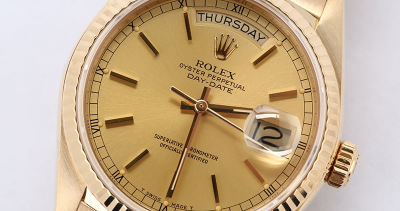 Rolex President 18038 Yellow Gold Day-Date