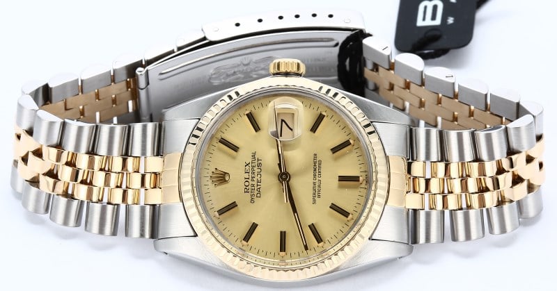 Rolex Datejust 16013 Certified Pre-Owned Champagne