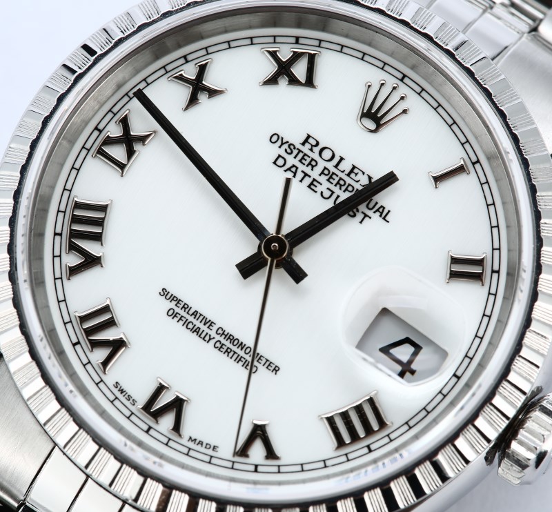 Rolex Datejust 16220 White Certified Pre-Owned