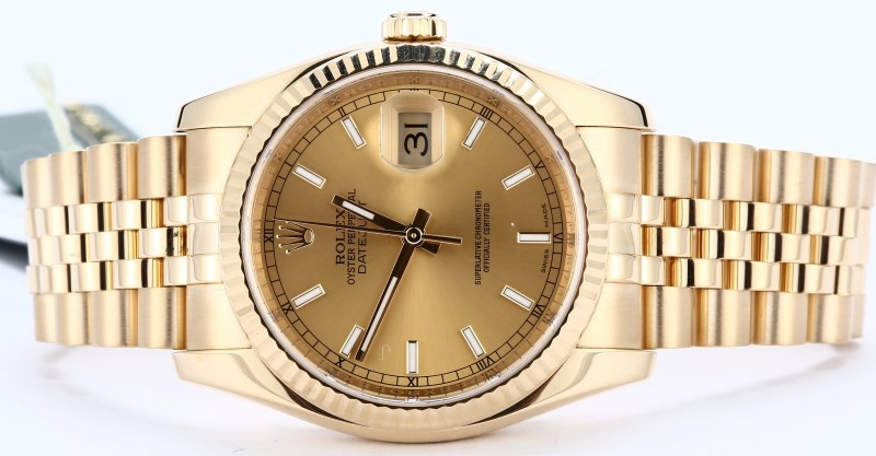 Rolex Mens 18K Datejust 116238 - Certified Pre-Owned