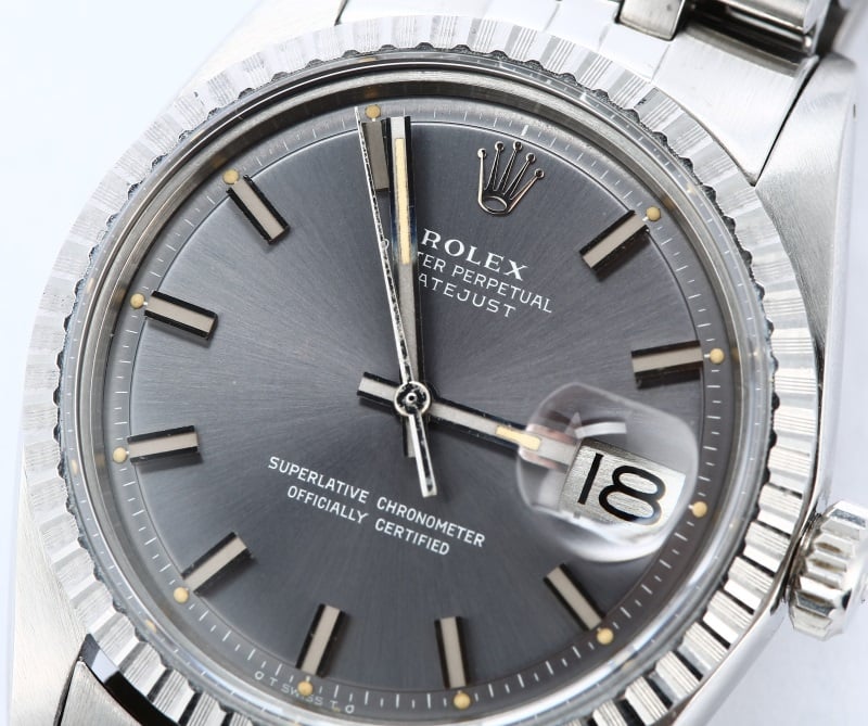 Rolex Vintage Datejust 1603 Slate Dial