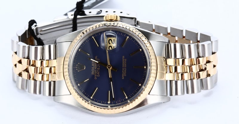 Rolex Datejust 16013 Two-Tone Blue Dial