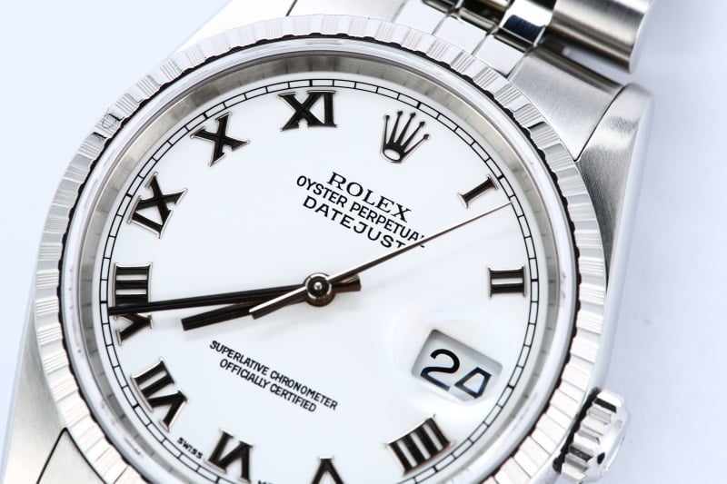 Rolex Steel Men's Datejust 16220 Certified Pre-Owned