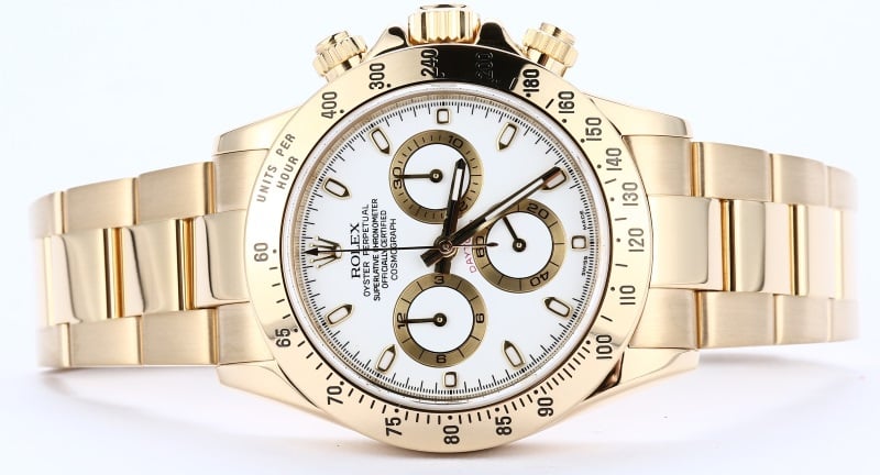 Rolex Daytona Yellow Gold 116528 Certified Pre-Owned