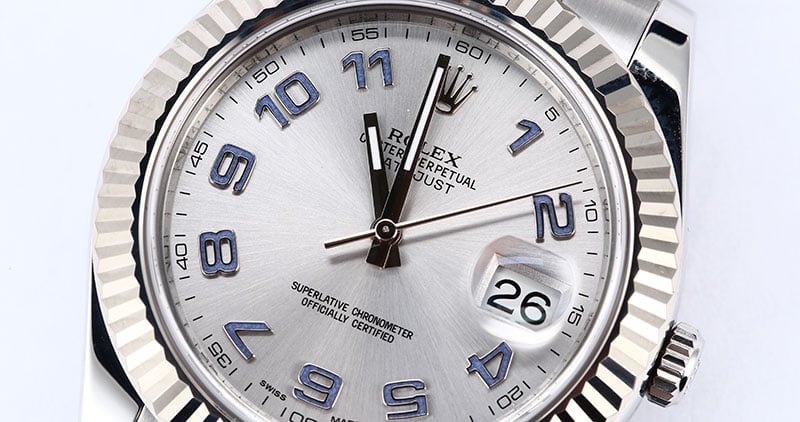 Rolex Datejust 116334 Silver Arabic Dial