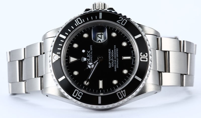 Submariner Rolex 16800 Sapphire Crystal