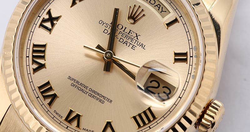 Rolex President 118238 Champagne Roman