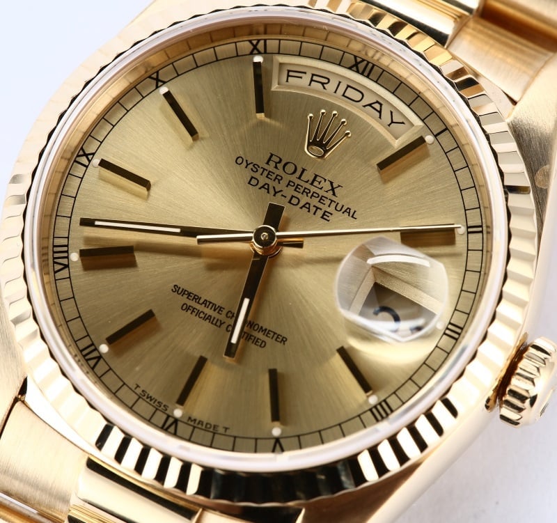 Rolex Gold Day-Date Presidential 18238