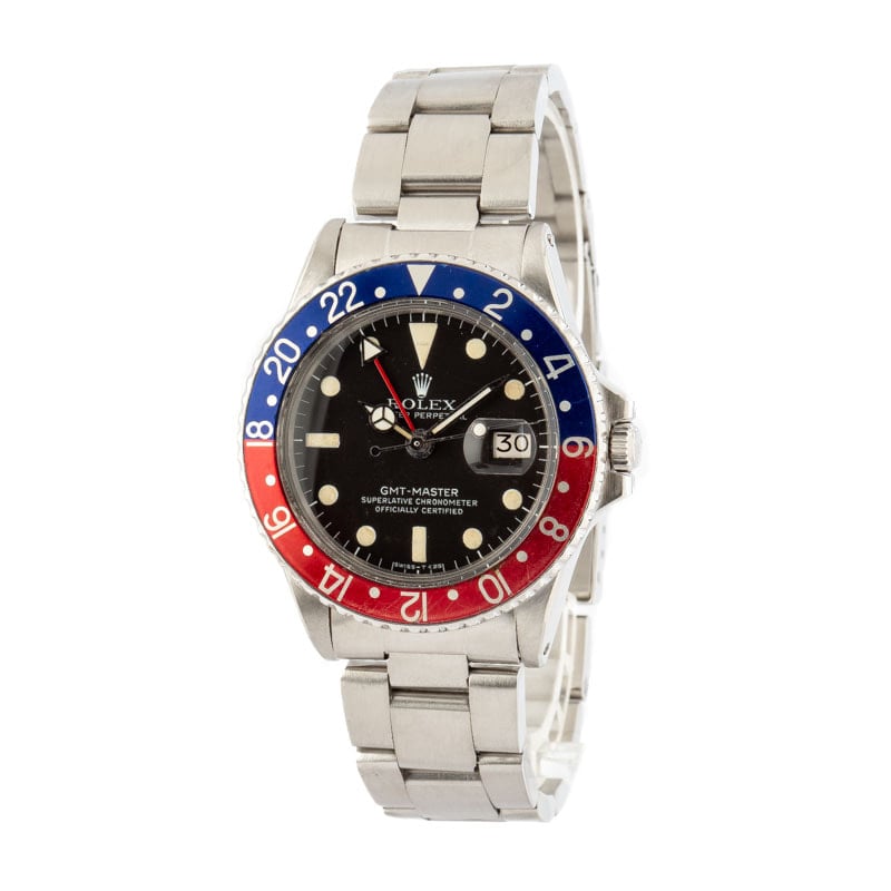 Vintage Rolex GMT 1675 Stainless Oyster