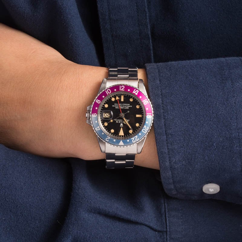 Vintage Rolex GMT-Master 1675 Fuchsia