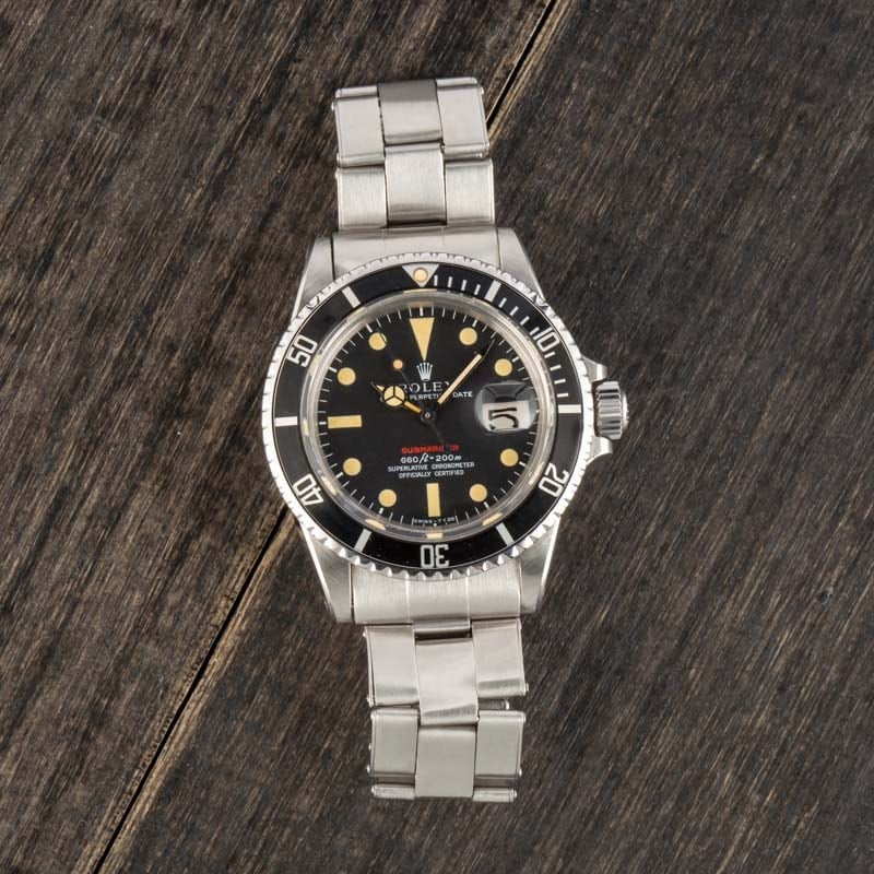 Vintage Rolex Red Submariner 1680 Feet First Dial