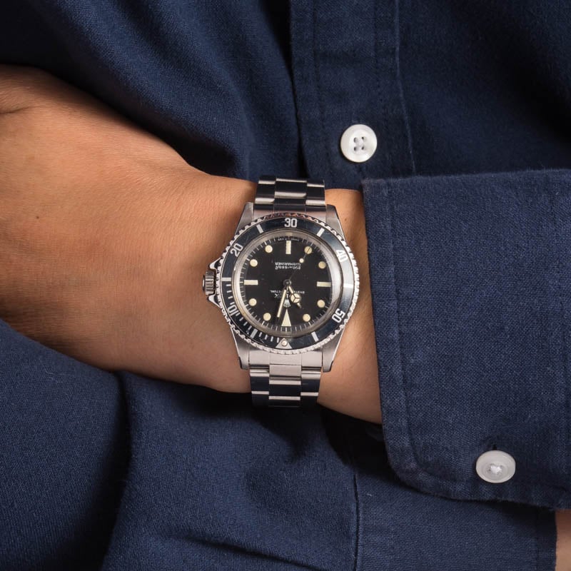 Vintage Rolex Submariner 5513 Steel Oyster