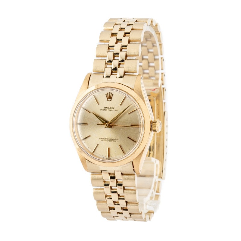 Rolex Oyster Perpetual 1002 Yellow Gold