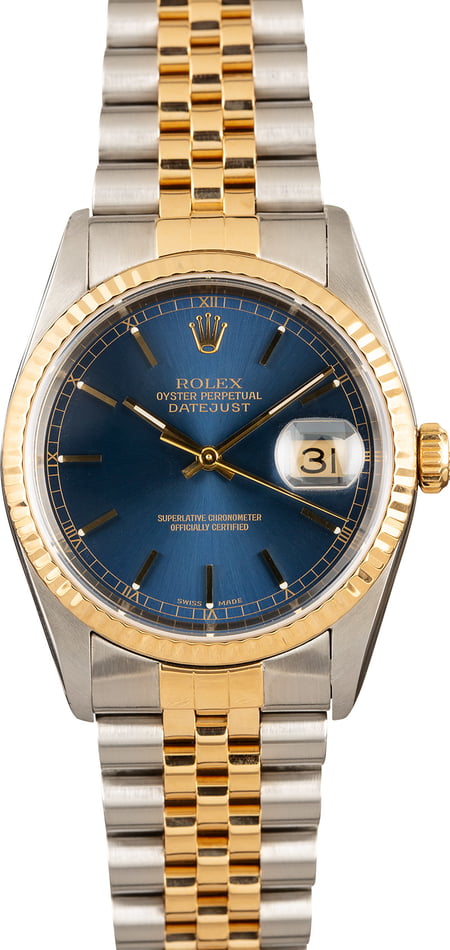 rolex gold 18k 16233