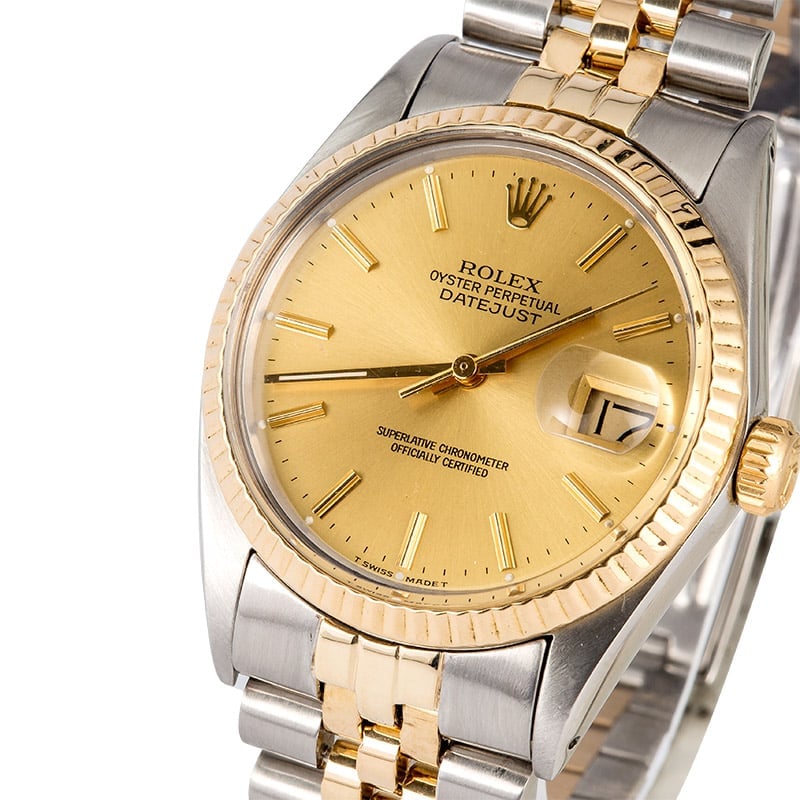 Datejust Rolex Champagne 16013