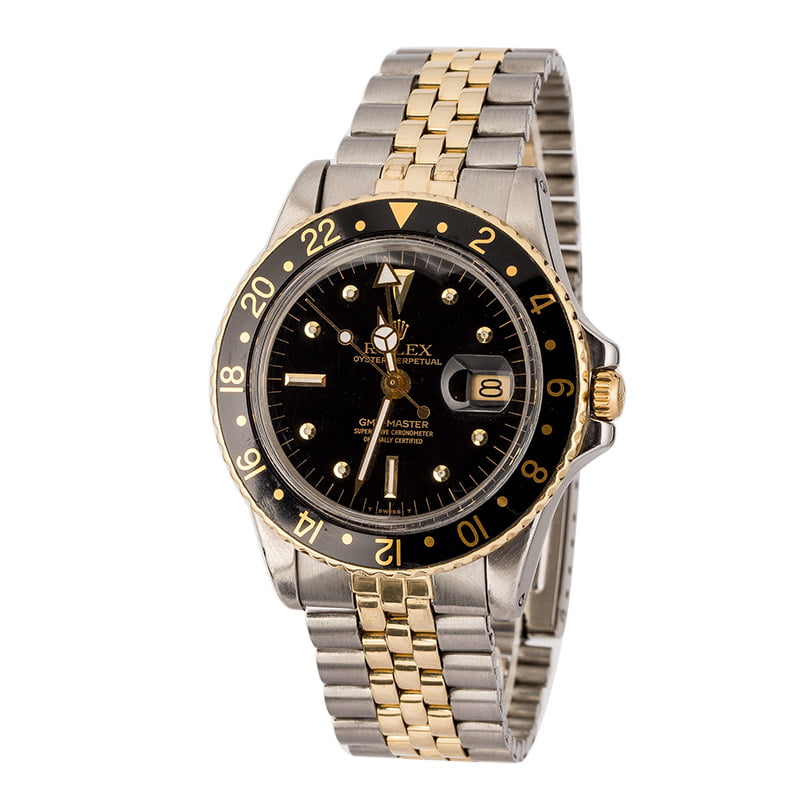 129072 Vintage Rolex GMT-Master 1675 Black Nipple Dial