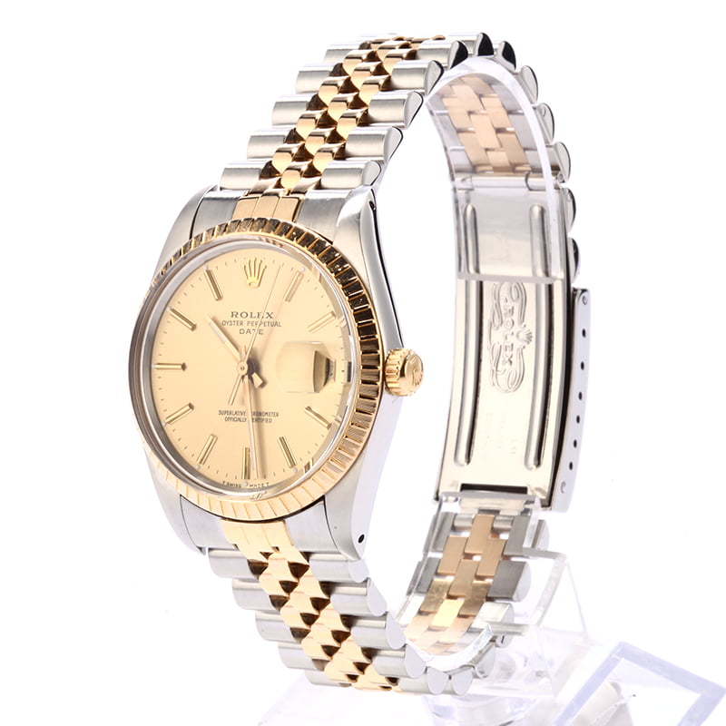 Used Rolex Date 15053 Two Tone Jubilee