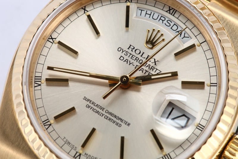 Rolex Gold Quartz Day Date 19018