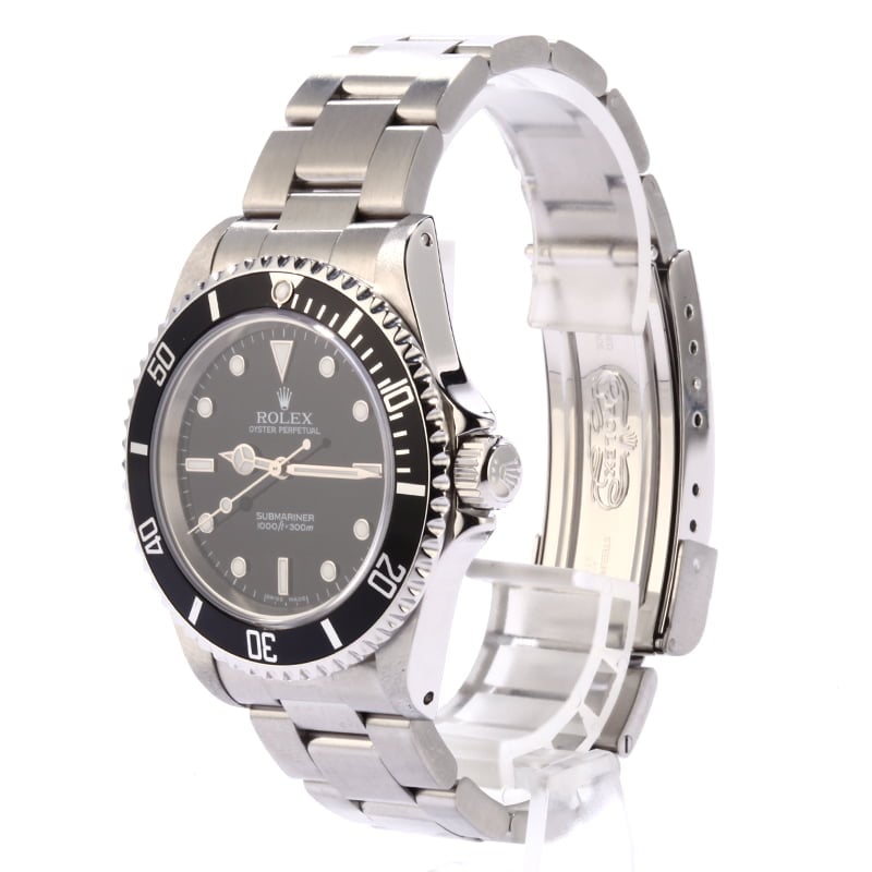 Pre Owned Rolex Submariner 14060M Black Steel Bezel