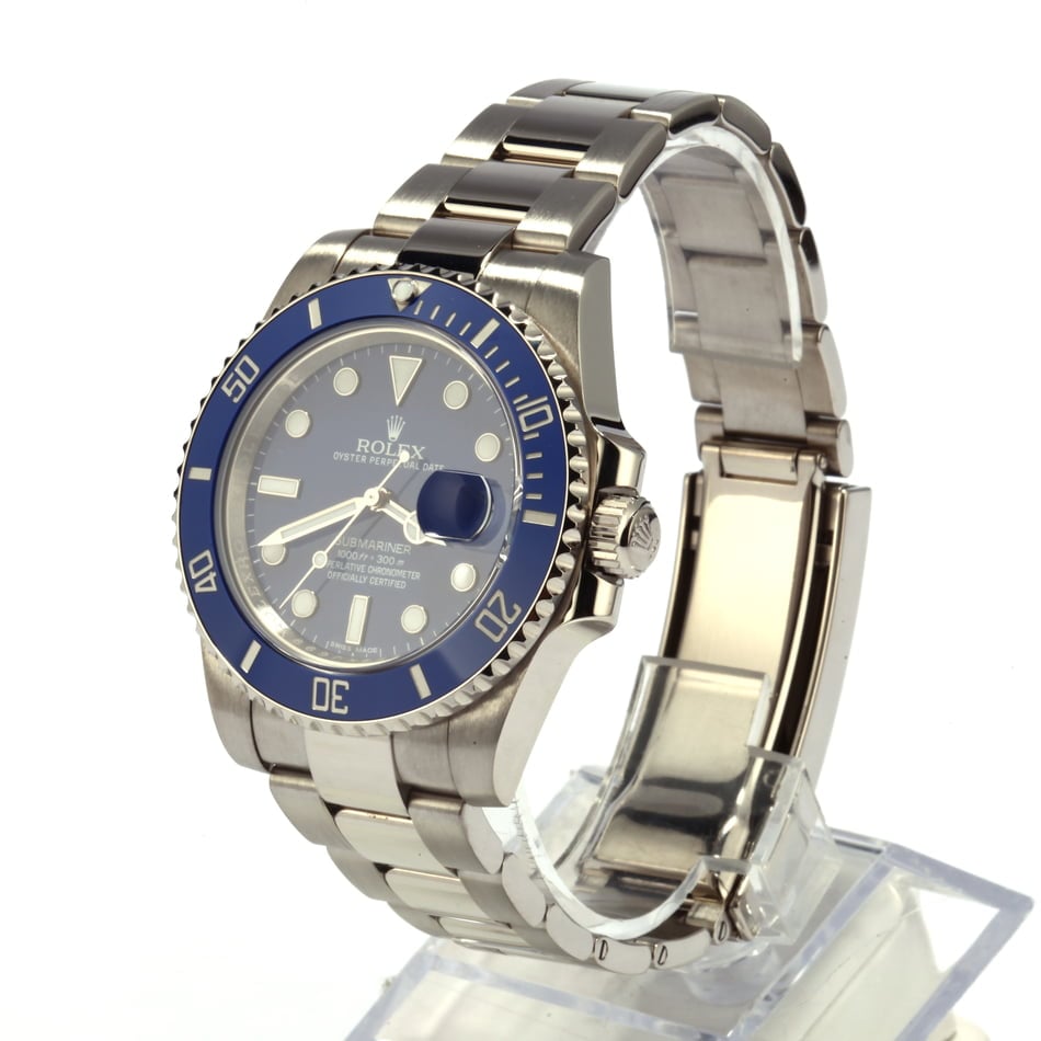 Pre-Owned Rolex Submariner 116619 Blue Bezel