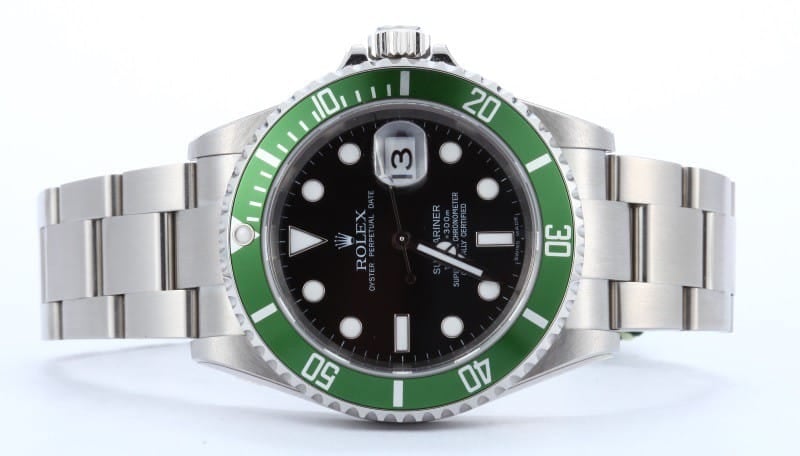 Pre Owned Rolex Submariner Green Anniversary Edition 16610LV