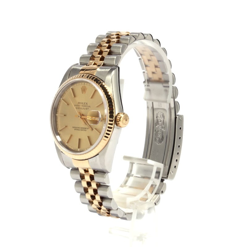 Pre-Owned Rolex Mens Datejust 16233 Fluted Bezel