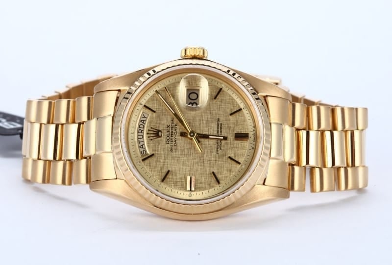 Vintage Rolex Men's 18K Day Date 1803