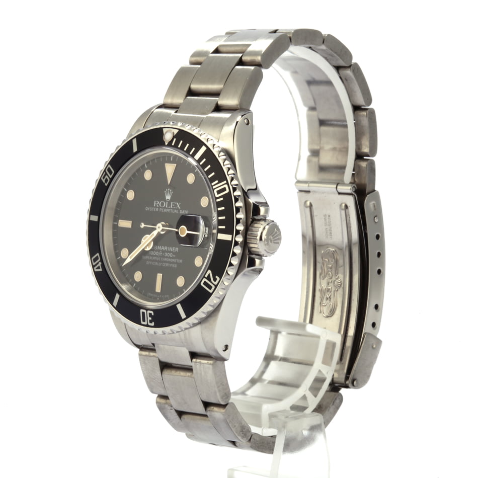 Preowned Rolex Submariner Steel Date 168000