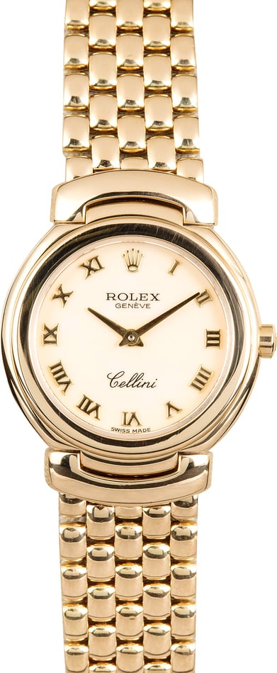 Ladies Rolex Cellini 6621 Gold 9933