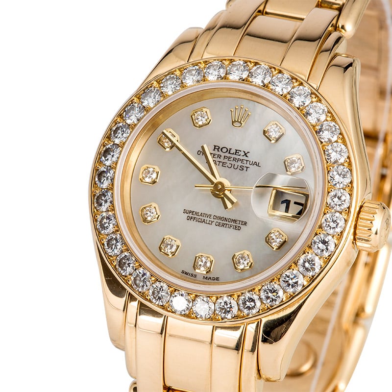 Ladies Rolex Pearlmaster 69298