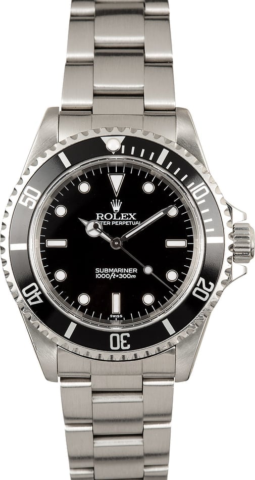 Pre Owned Mens Used Rolex Submariner 14060 No Date - Save ...