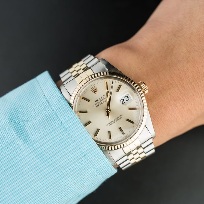 PreOwned Rolex Datejust 16013 Silver Index Dial