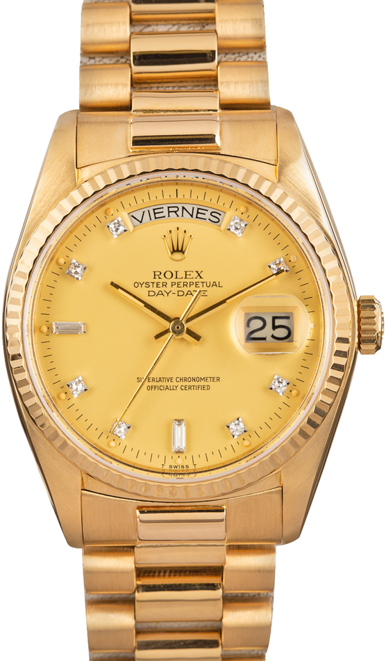 rolex 18038 diamond dial