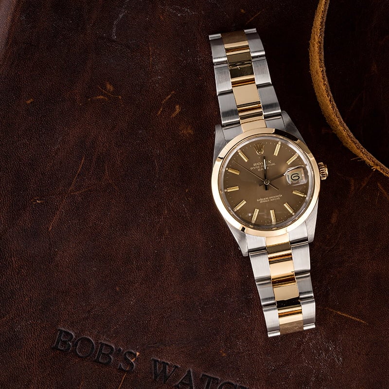 PreOwned Rolex Date 15003 Champagne Dial