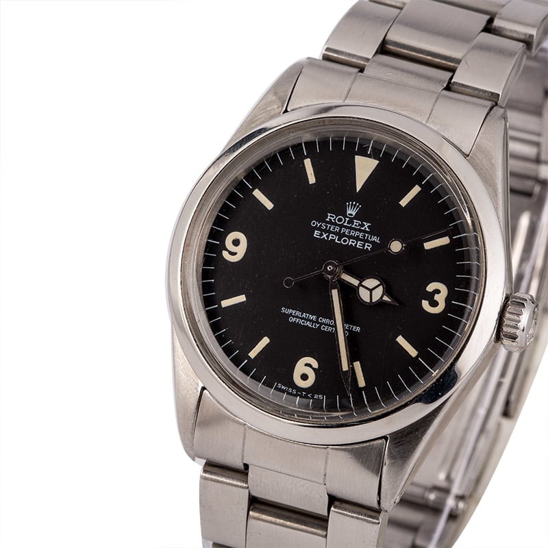 Vintage 1970 Rolex Explorer Black Dial